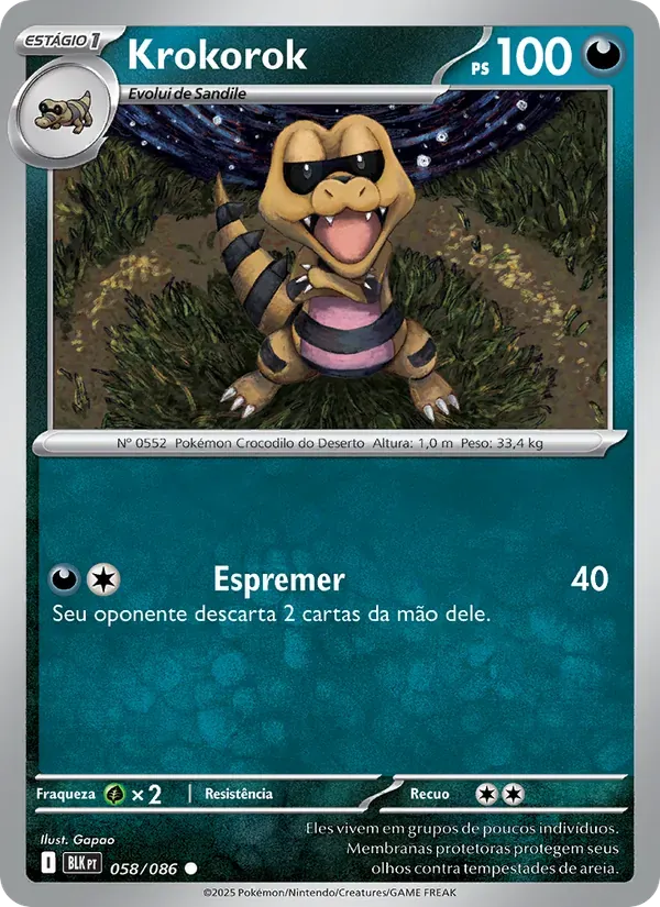 Krokorok 058/86 Raio Preto
