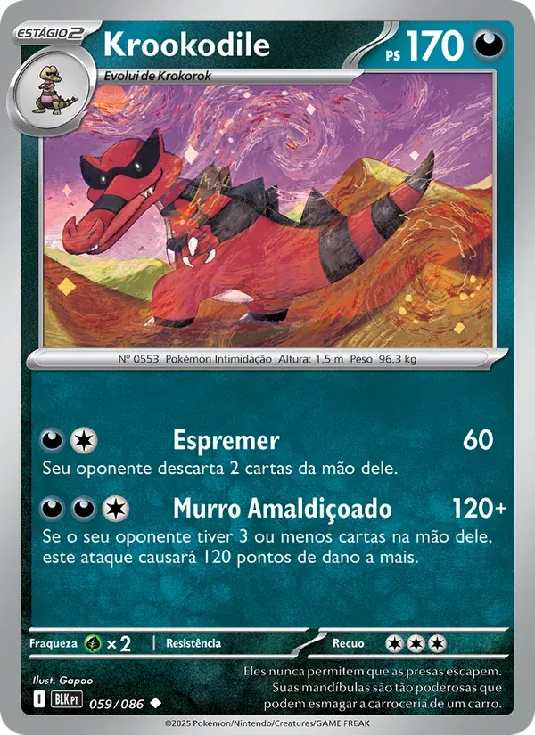 Krookodile 059/86 Raio Preto