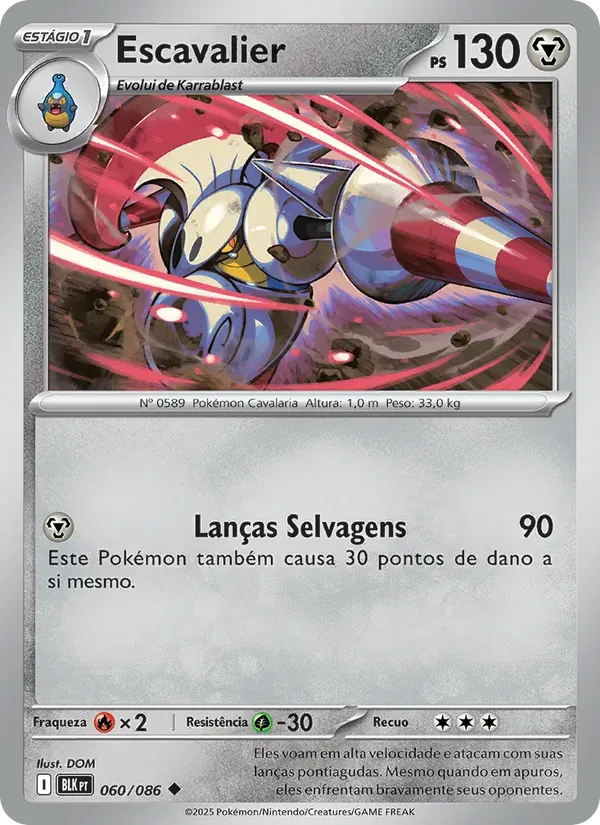 Escavalier 060/86 Raio Preto