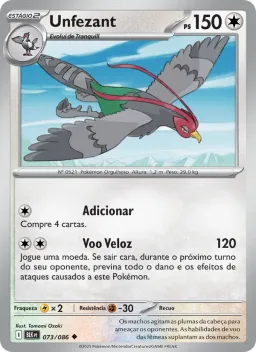 Unfezant 073 Raio Preto