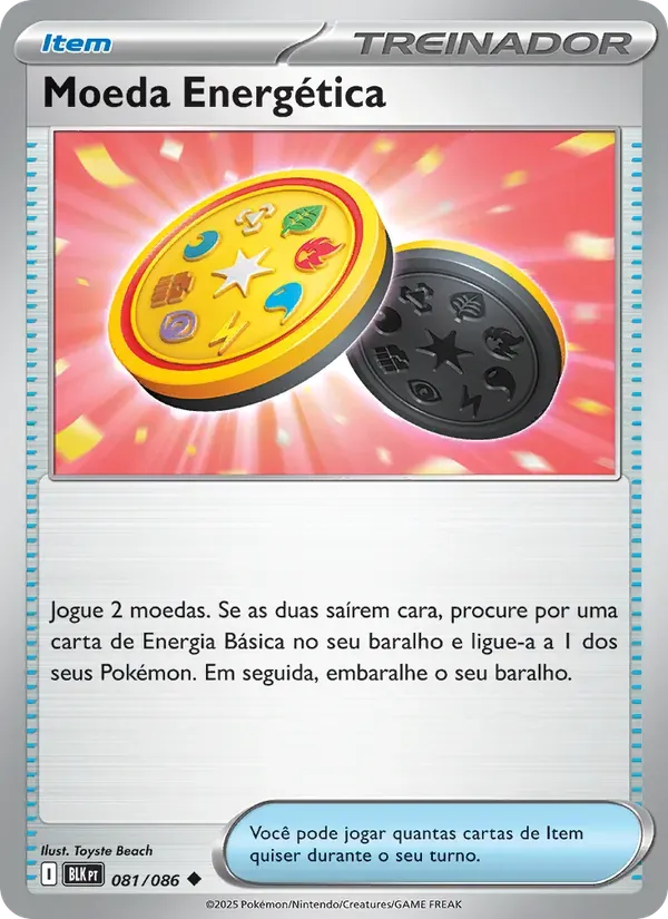 Moeda Energética 081/86 Raio Preto