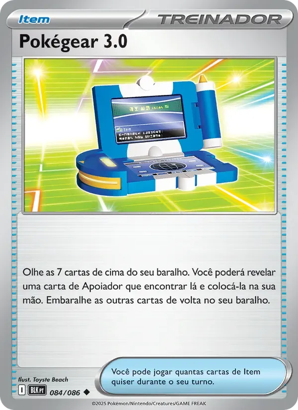 Pokégear 3.0 084/86 Raio Preto