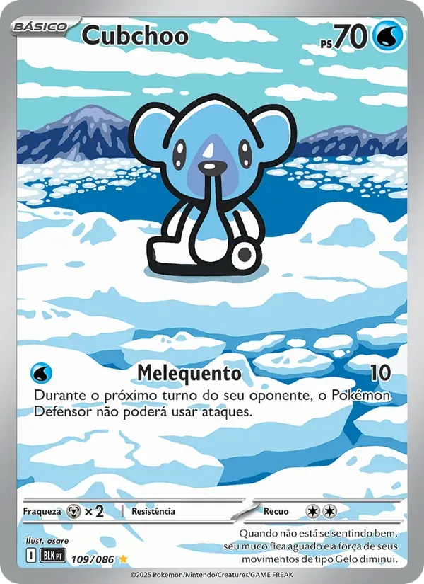 Cubchoo 109/86 Raio Preto