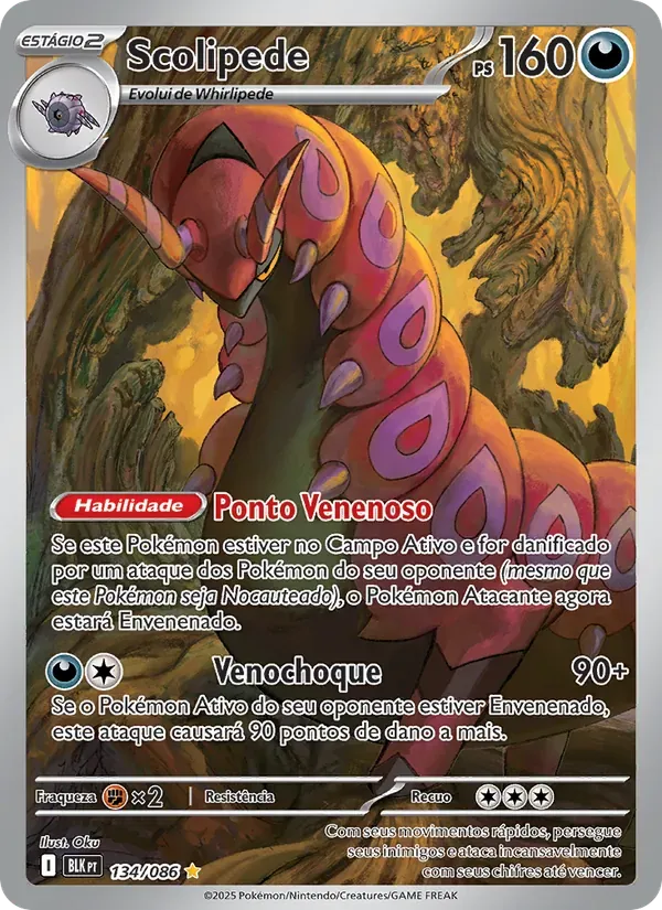 Scolipede 134/86 Raio Preto
