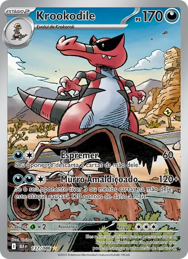 Krookodile 137/86 Raio Preto