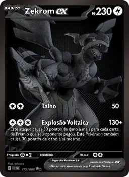 Zekrom ex 172 Raio Preto
