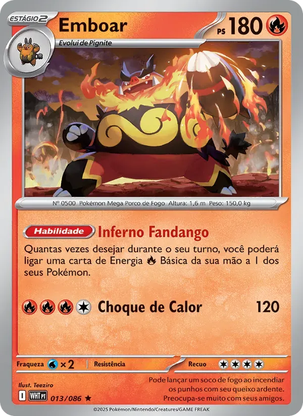 Emboar 013/86 Fogo Branco