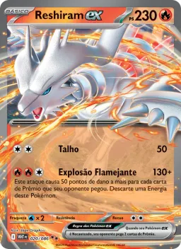 Reshiram ex 020 Fogo Branco
