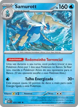 Samurott 023 Fogo Branco