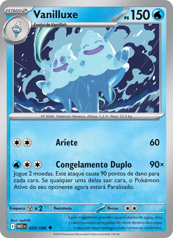 Vanilluxe 029/86 Fogo Branco