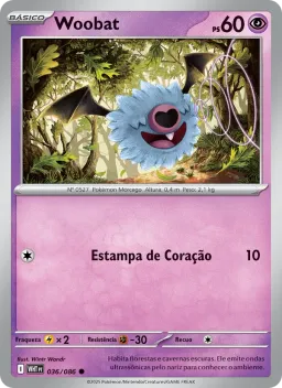 Woobat 036 Fogo Branco