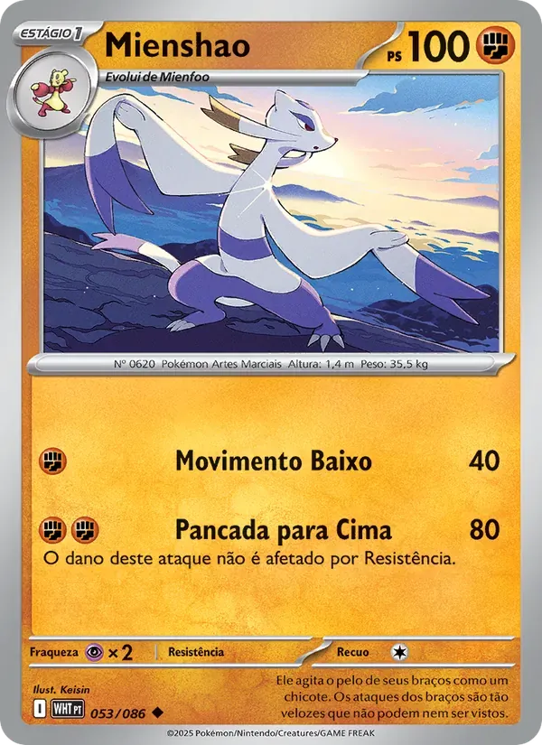 Mienshao 053/86 Fogo Branco