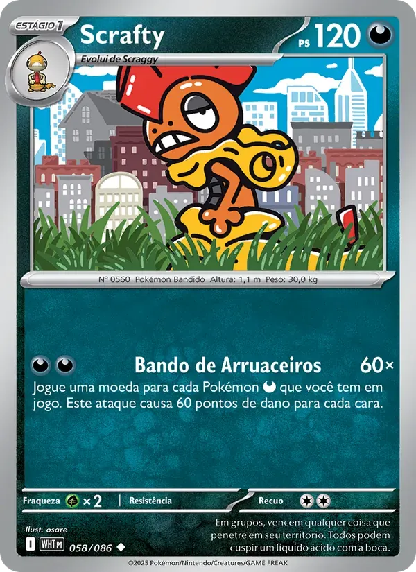Scrafty 058/86 Fogo Branco