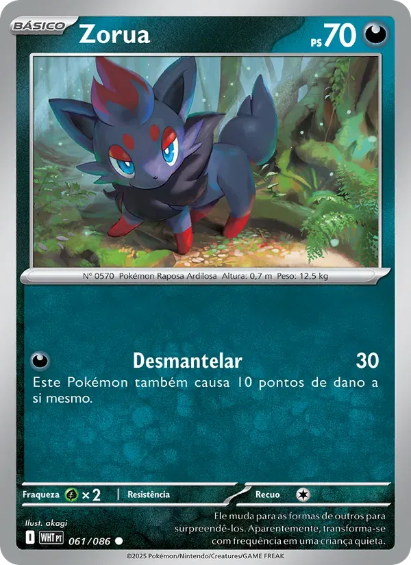 Zorua 061/86 Fogo Branco