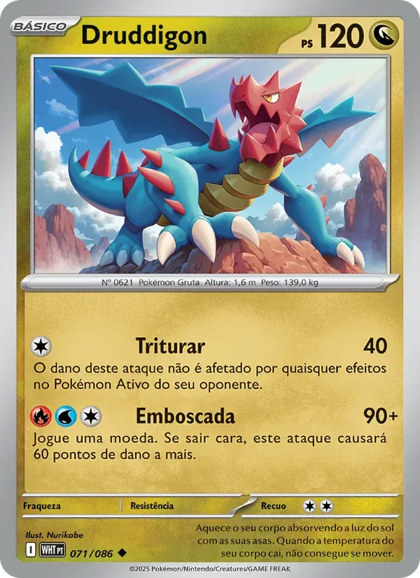 Druddigon 071/86 Fogo Branco