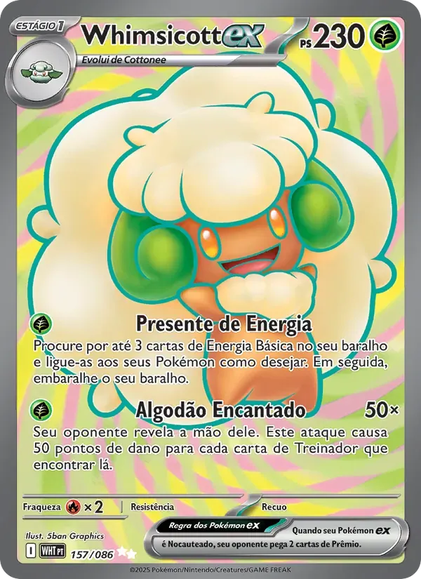 Whimsicott ex 157/86 Fogo Branco