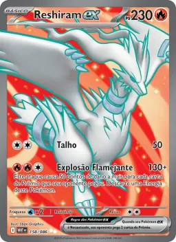 Reshiram ex 158 Fogo Branco