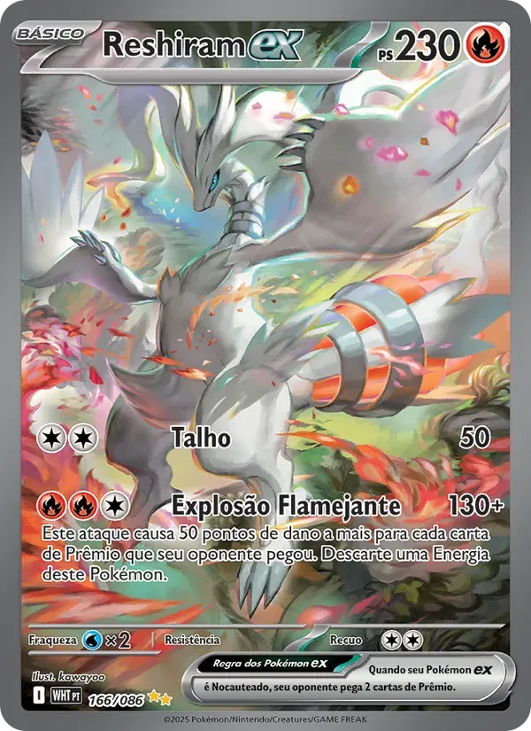 Reshiram ex 166/86 Fogo Branco