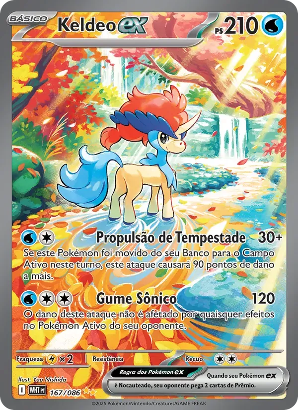 Keldeo ex 167/86 Fogo Branco