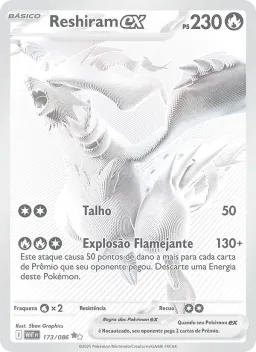 Reshiram ex 173 Fogo Branco