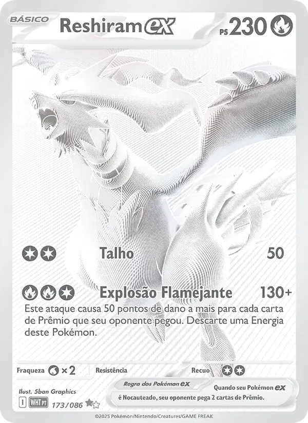 Reshiram ex 173/86 Fogo Branco