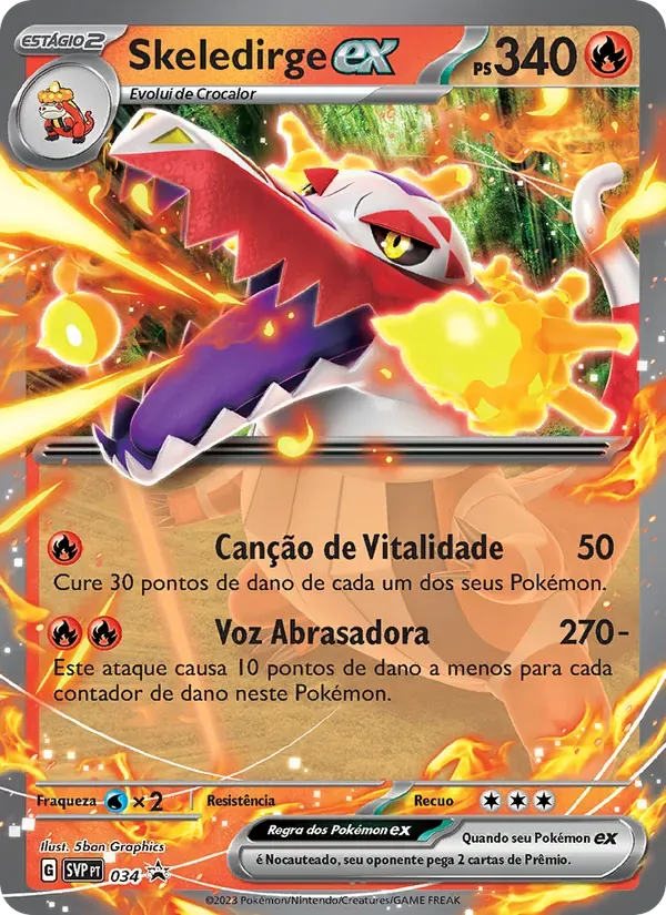 Skeledirge ex 034/225 SVP Black Star Promos