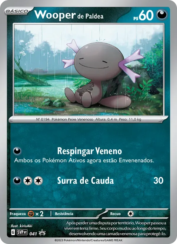 Wooper de Paldea 041/225 SVP Black Star Promos