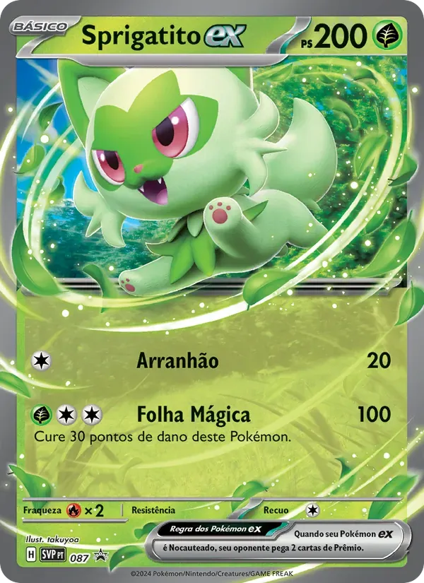 Sprigatito ex 087/225 SVP Black Star Promos