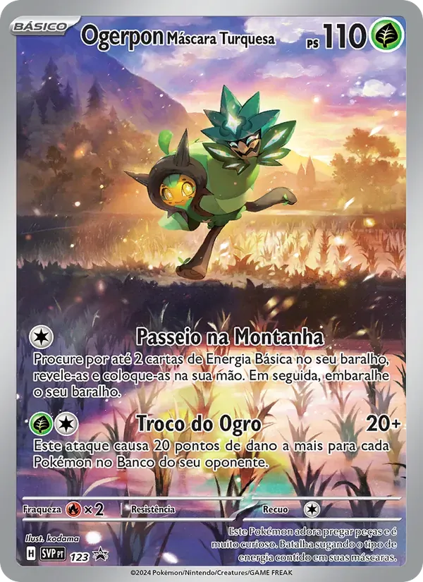 Ogerpon Máscara Turquesa 123/225 SVP Black Star Promos