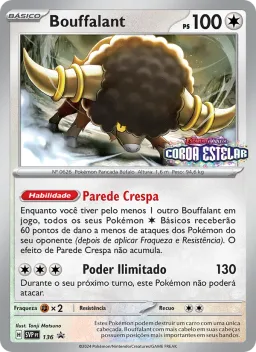 Bouffalant 136 SVP Black Star Promos
