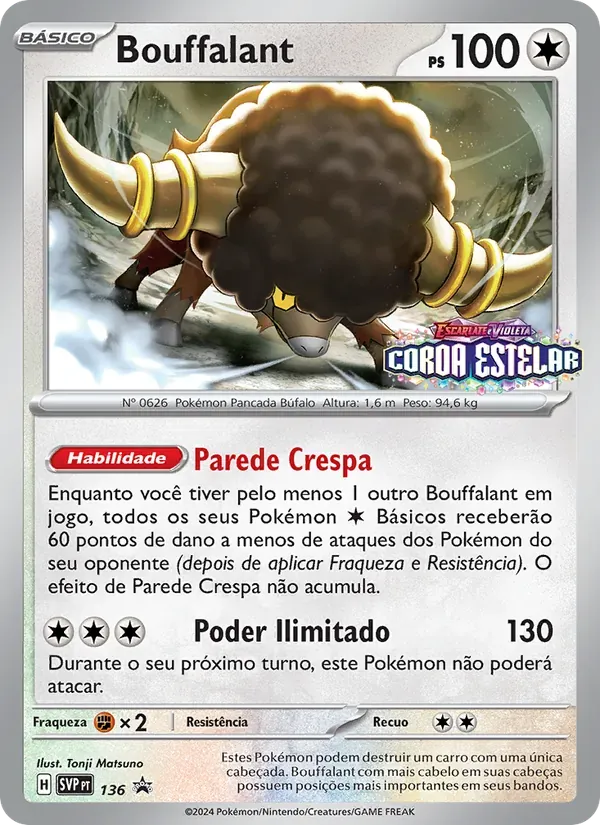 Bouffalant 136/225 SVP Black Star Promos