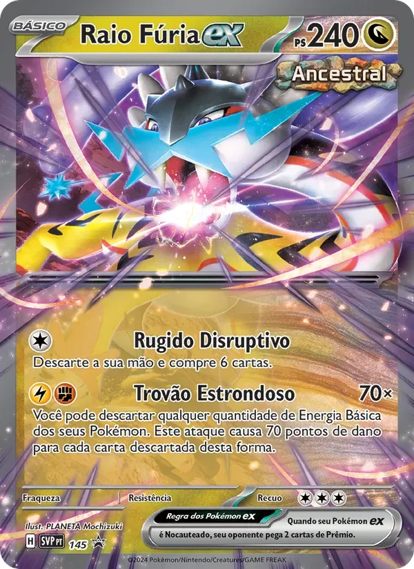 Raio Fúria ex 145/225 SVP Black Star Promos