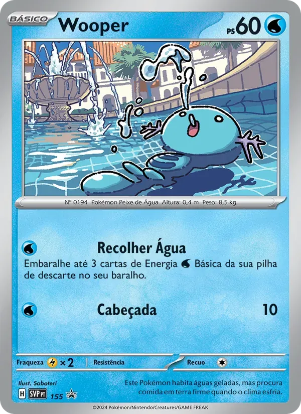 Wooper 155/225 SVP Black Star Promos