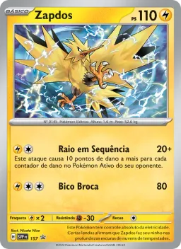 Zapdos 157 SVP Black Star Promos