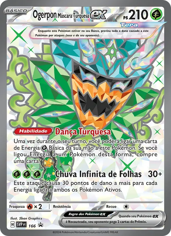 Ogerpon Máscara Turquesa ex 166/225 SVP Black Star Promos