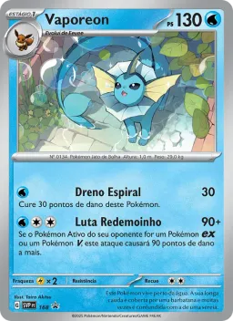 Vaporeon 168 SVP Black Star Promos