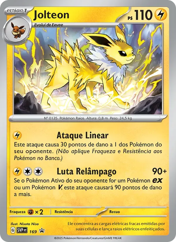 Jolteon 169/225 SVP Black Star Promos