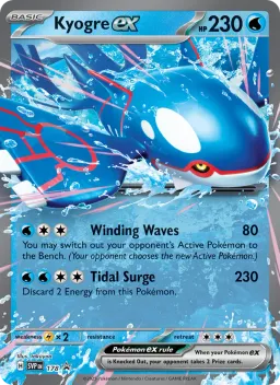 Kyogre ex 178 SVP Black Star Promos