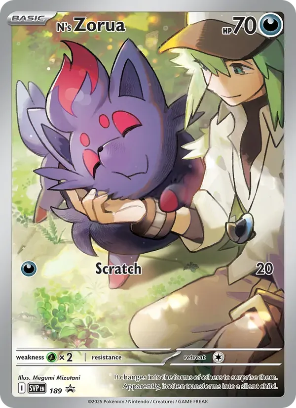Zorua do N 189/225 SVP Black Star Promos