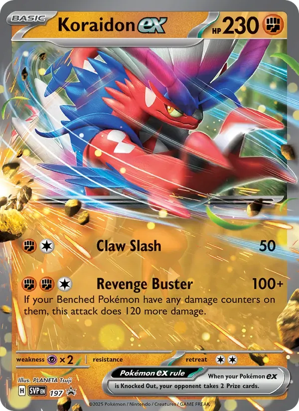 Koraidon ex 197/225 SVP Black Star Promos
