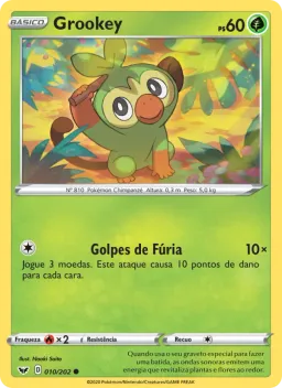 Grookey 10 Espada e Escudo