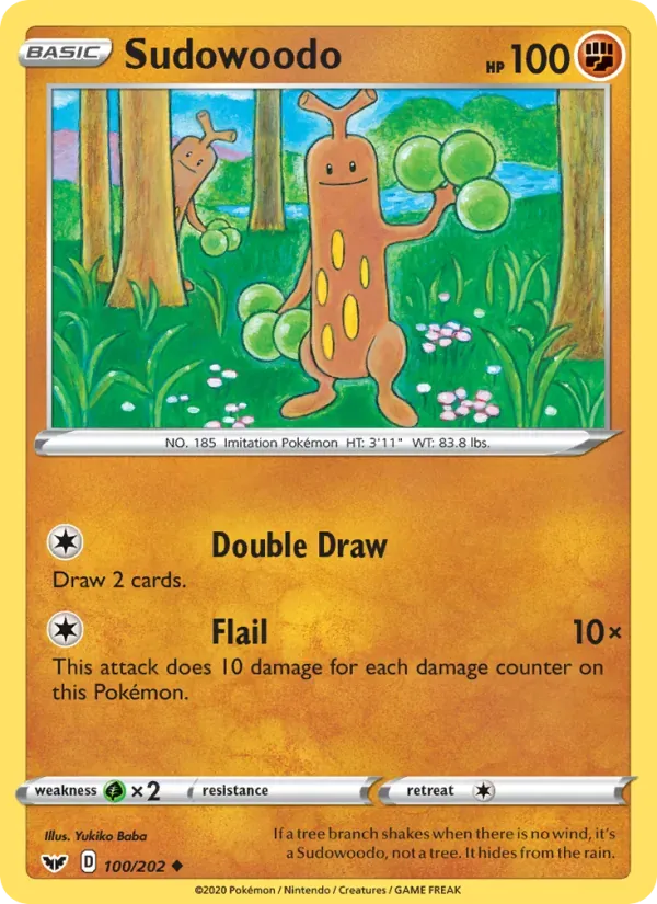 Sudowoodo 100/202 Espada e Escudo