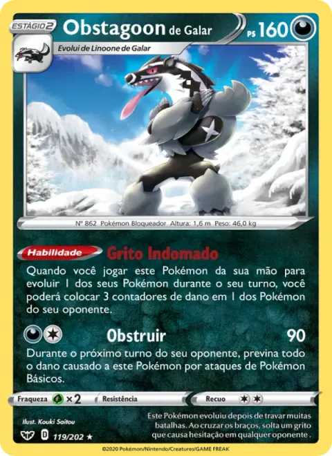 Obstagoon de Galar 119/202