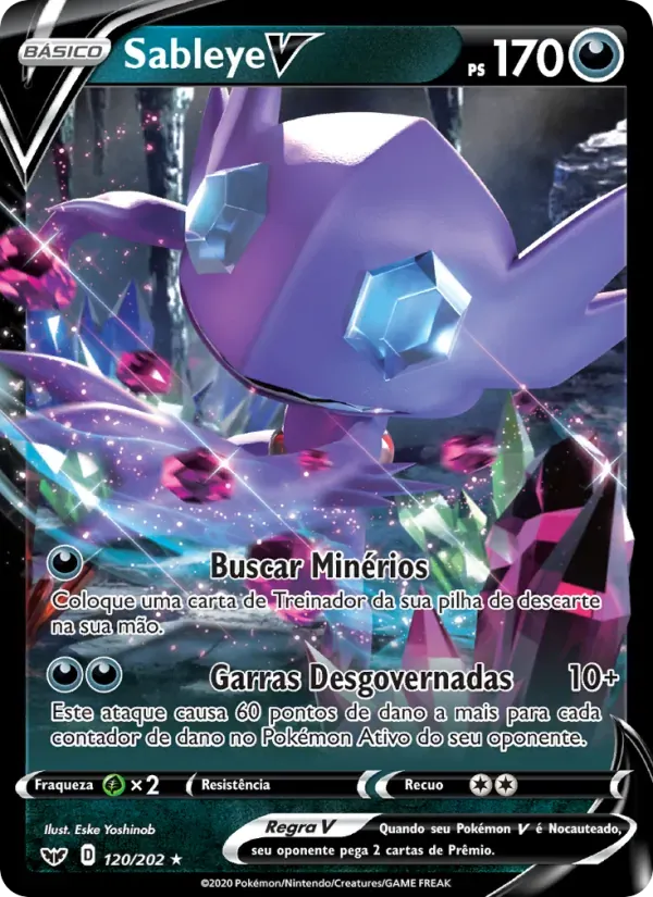 Sableye V 120/202 Espada e Escudo