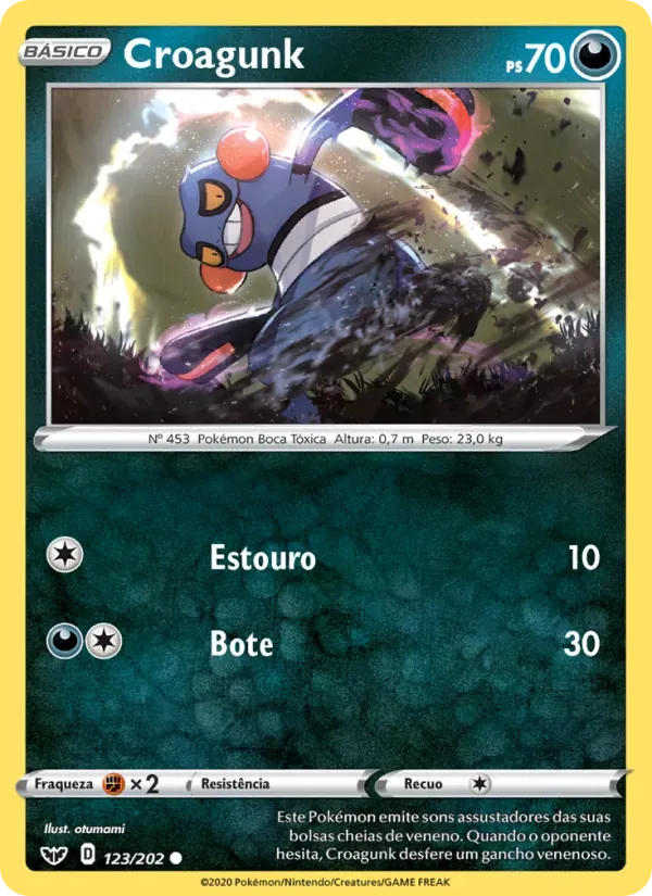 Croagunk 123/202 Espada e Escudo