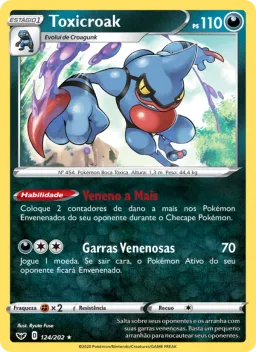 Toxicroak 124 Espada e Escudo