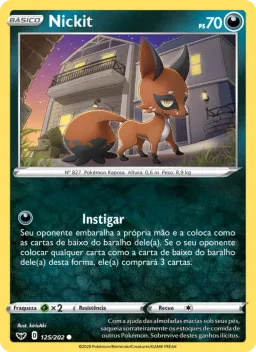 Nickit 125 Espada e Escudo