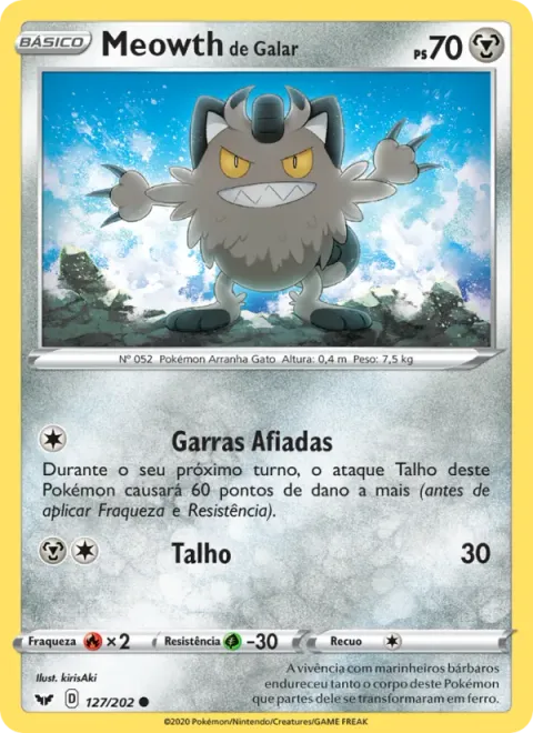 Meowth de Galar 127/202