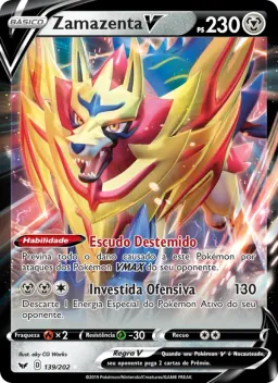 Zamazenta V 139 Espada e Escudo