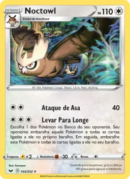 Noctowl 144 Espada e Escudo